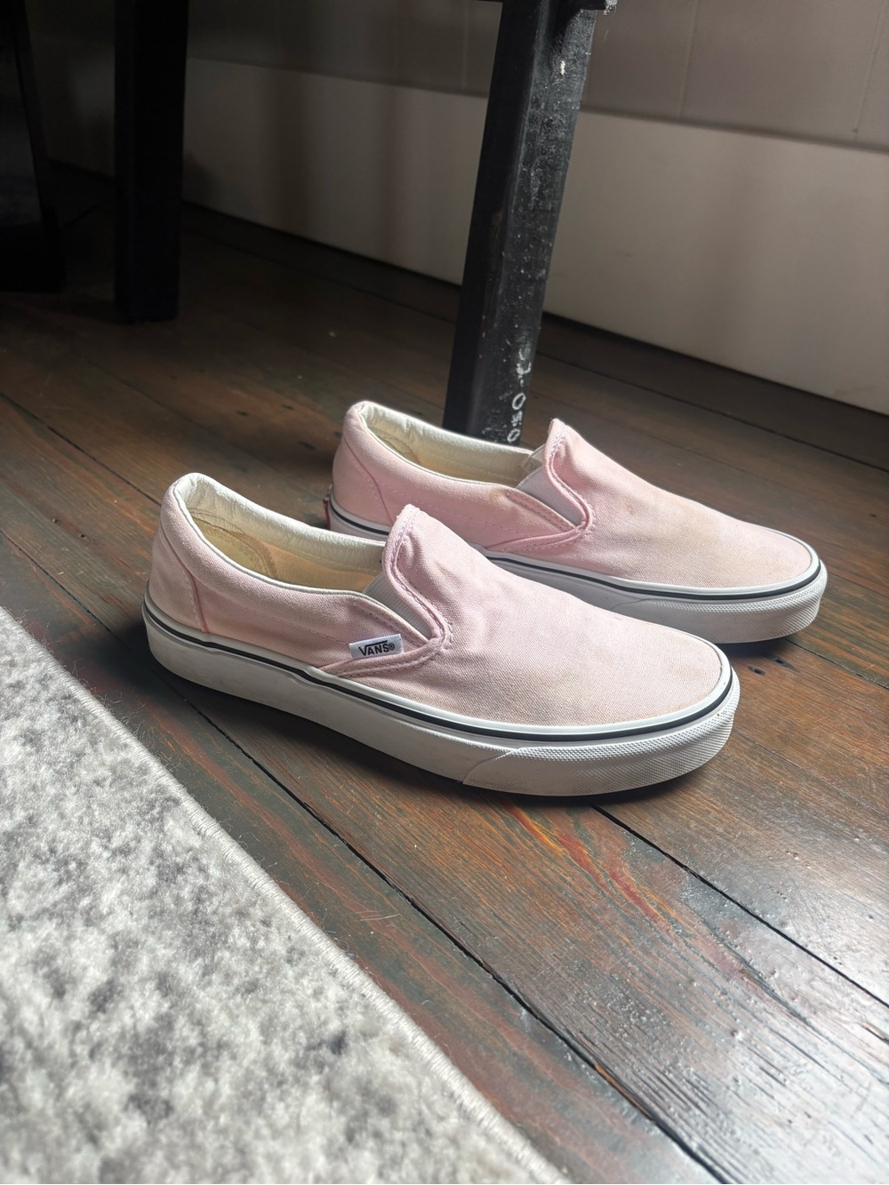 Vans Pink Slip-On Canvas Sneakers